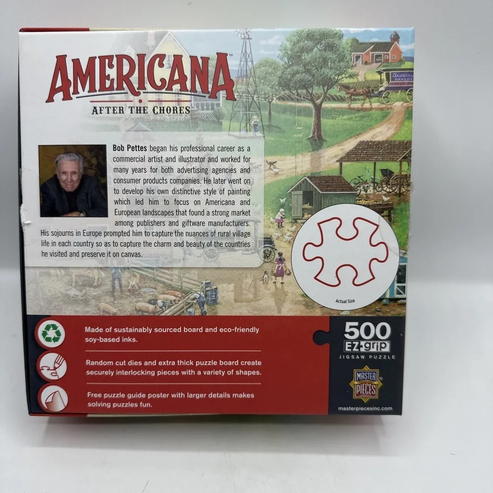 MasterPieces Americana‎ After the Chores EZ Grip 500 LG Pcs Used Ez Grip Large